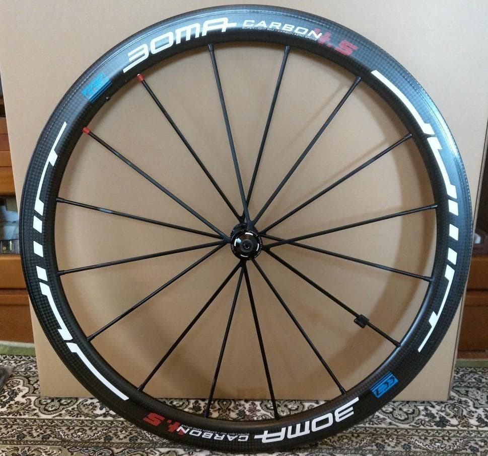 BOMA TH-W45CSP カーボン チューブラー 前後ホイールセット