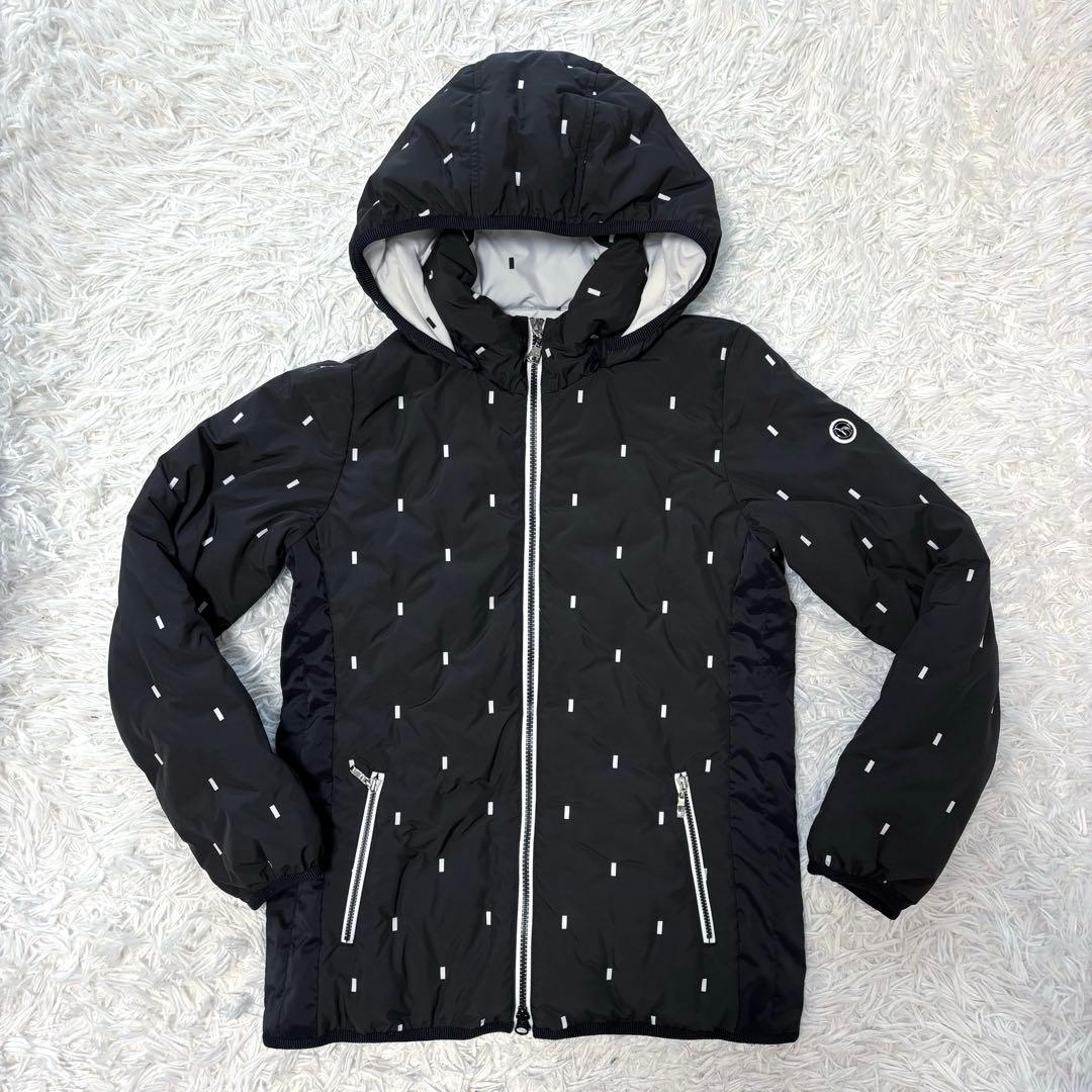 新作 adabat ダウン 中綿 ジャケット ブラック ジップアップ 黒