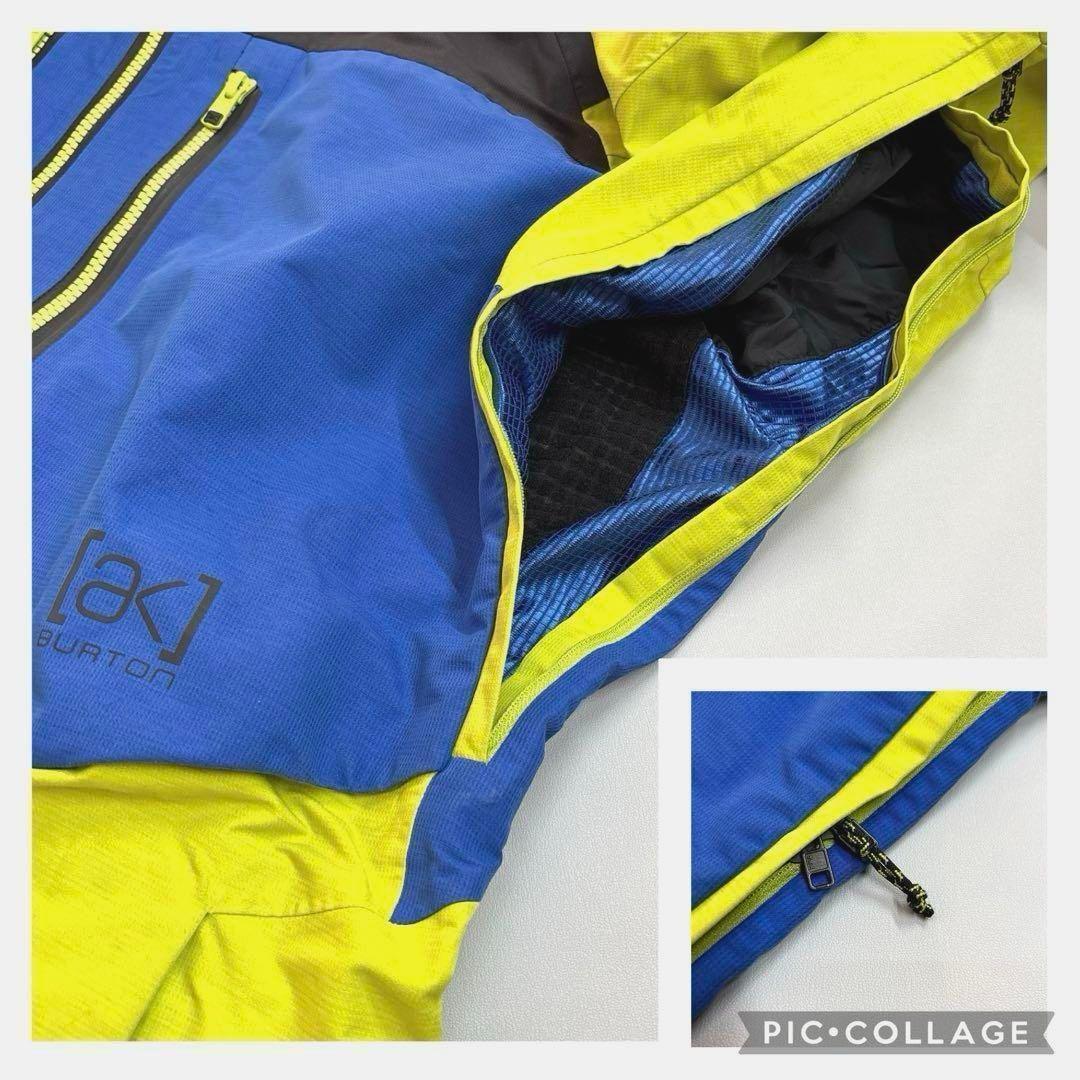 バートンak ゴアテックス　M イエロー　ブルー　スノボジャケット　ウェア