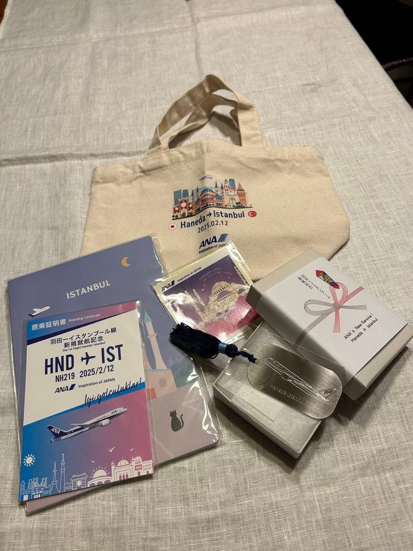 【レア】ANA 全日空 羽田＝イスタンブール 就航記念 ノベルティグッズ一式