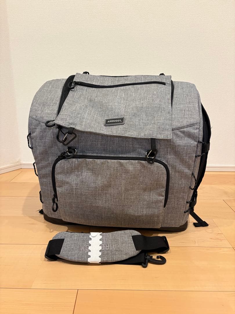 【マリン】 AirBuggy 3WAY ペットキャリーバッグ グレー