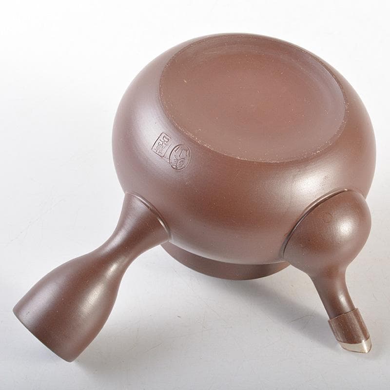 煎茶道具　萬古焼　伊藤実山作　急須　茶壷　共箱　C　R7256