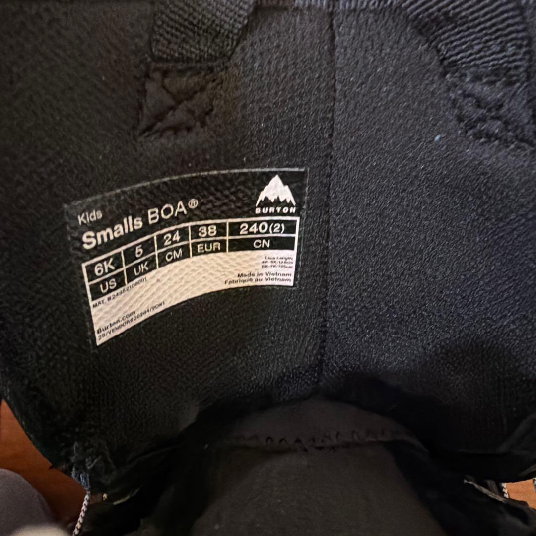 Burton Smalls BOA（24cm） 子ども用スノーボードブーツ