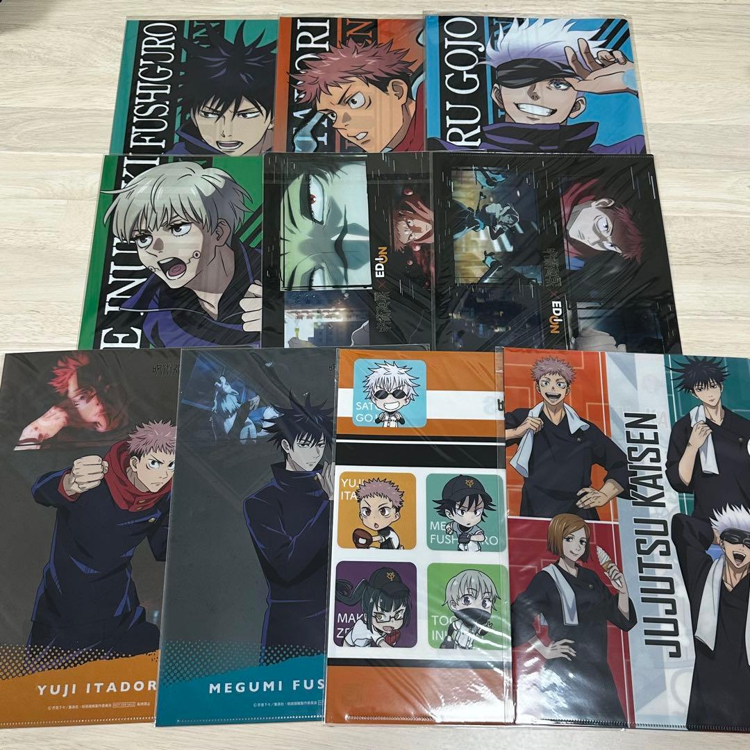 呪術廻戦 グッズ まとめ売り 缶バッジ クリアファイル アクリルスタンド