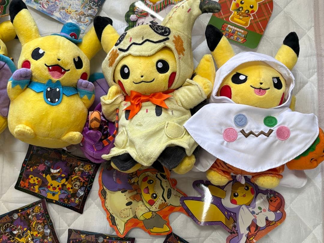 セット　まとめ　クリスマス　ハロウィン　ぬいぐるみ　ピカチュウ ポケモンセンター