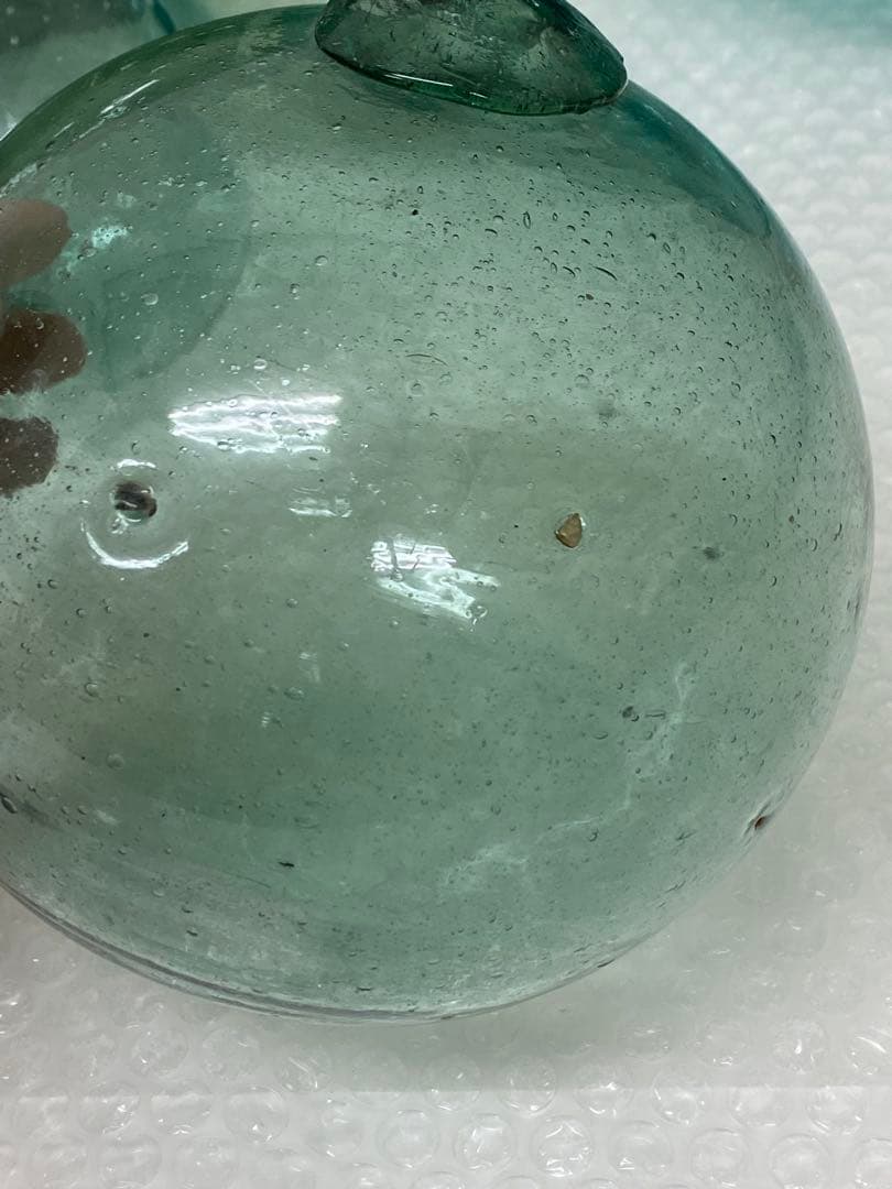 3-2421 ガラス玉・浮き玉　大小4個セット