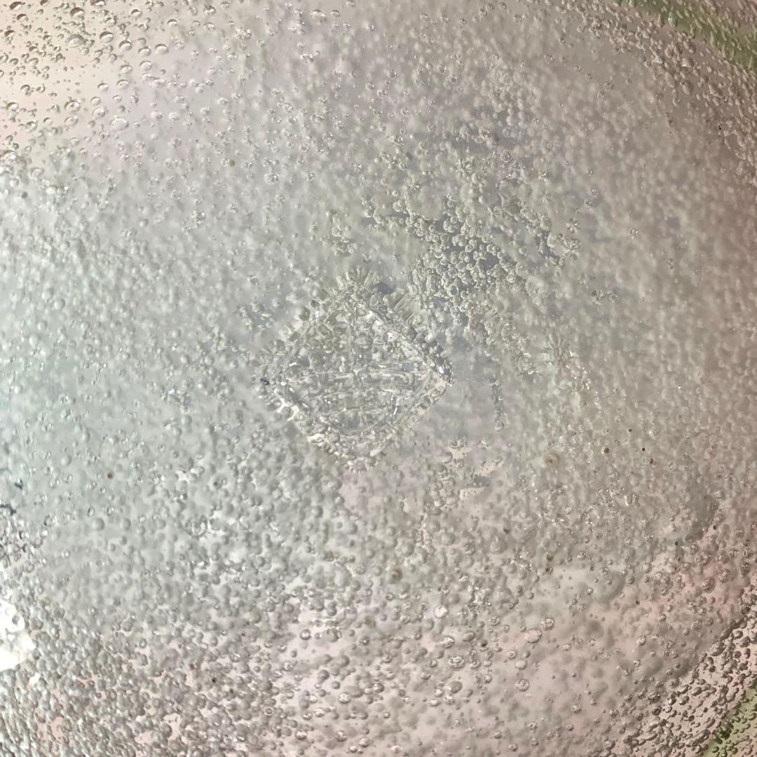 【新品未使用】　稲嶺盛吉　琉球ガラス　大皿　吹き泡ガラス