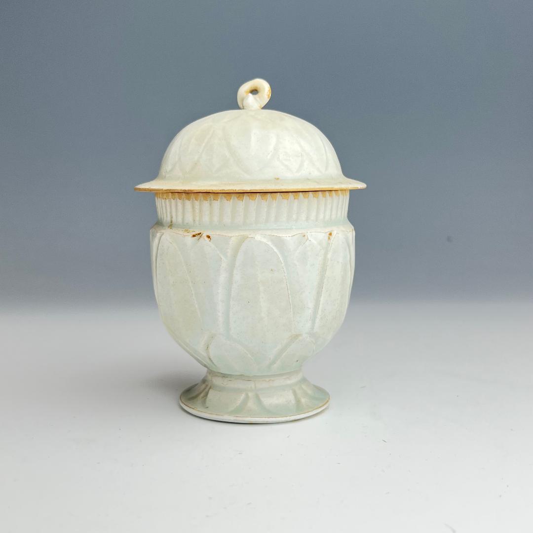 影青 青白釉蓋碗 南宋時代 景徳鎮 古玩 中国美術 唐物 擺件 611b