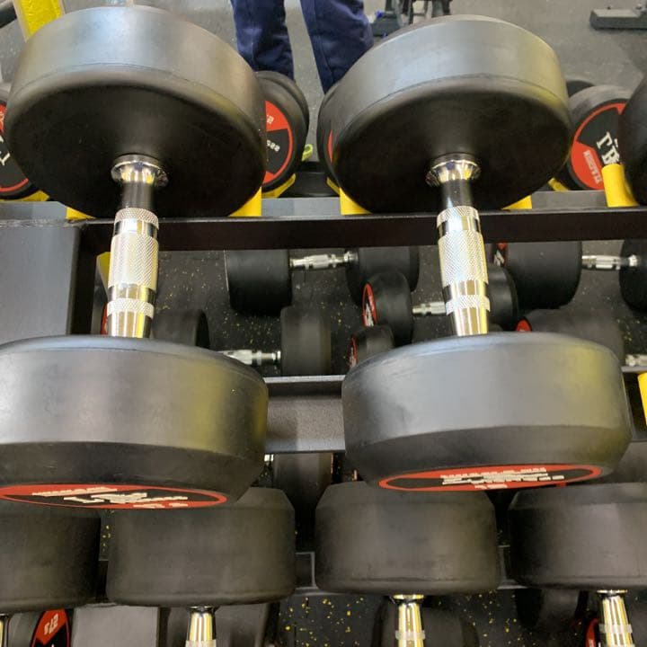 ラバーラウンドダンベル　37.5kg ２個