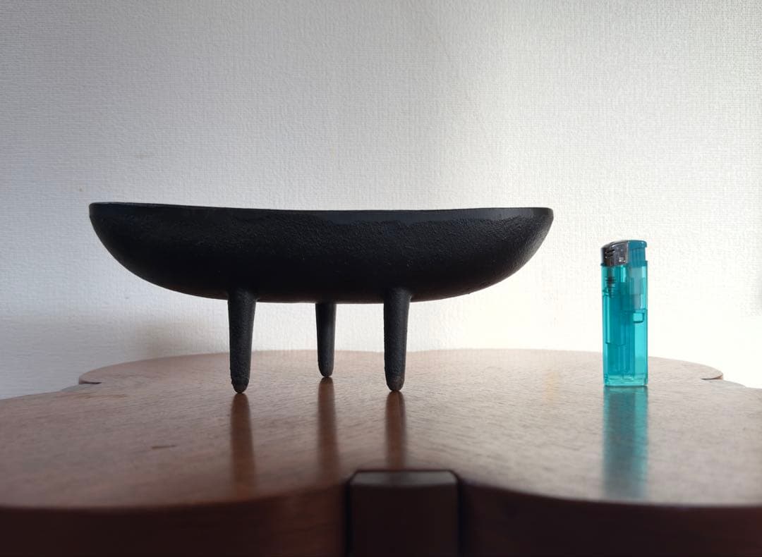 名作 南部鉄器 70年代 水盤 三つ足 モダン ミッドセンチュリー ビンテージ