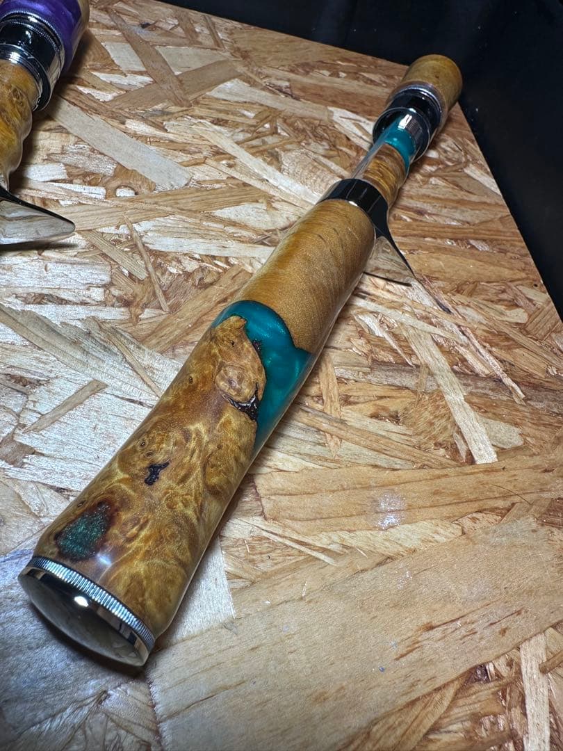 スタビライズドウッド　渓流釣り　ブラックバストップウォーター ブライトリバー