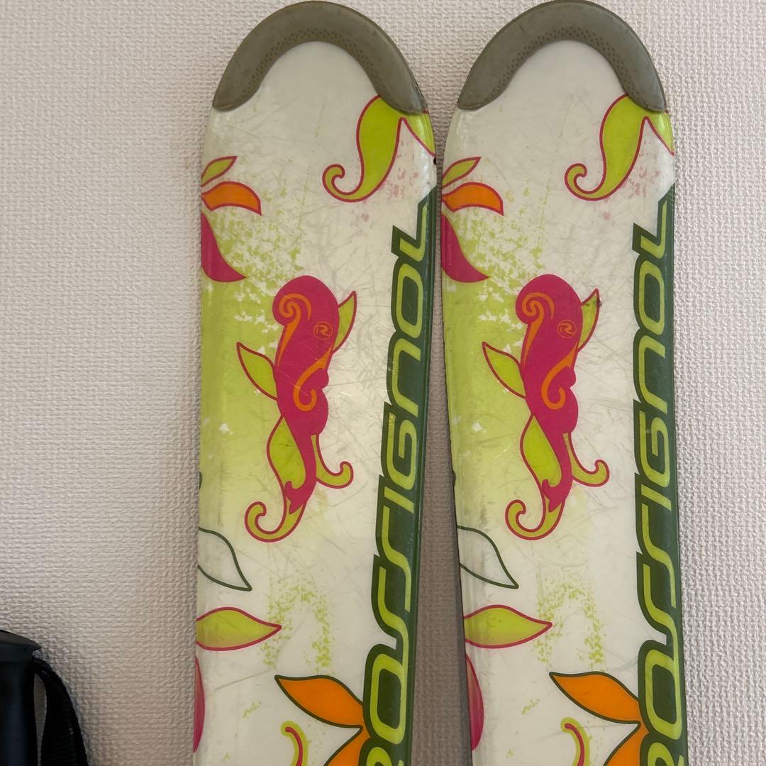 ROSSIGNOL スキーセット フラワー柄(120cm)