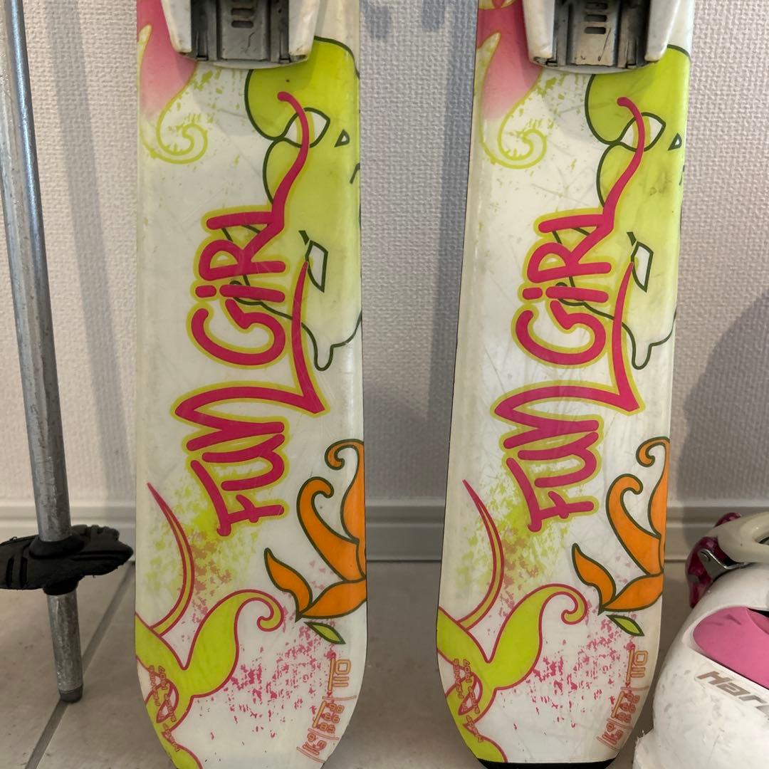 ROSSIGNOL スキーセット フラワー柄(120cm)