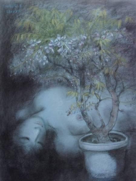 古沢　岩美、ふじ、希少大判画集画、新品額装付、状態良好