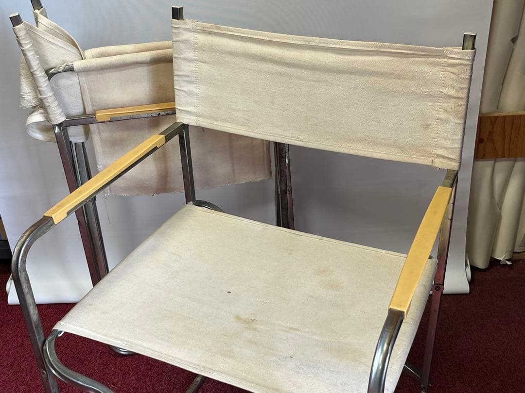 イタリア製 ビンテージ アウトドアチェア　LEROLIN社製　2脚