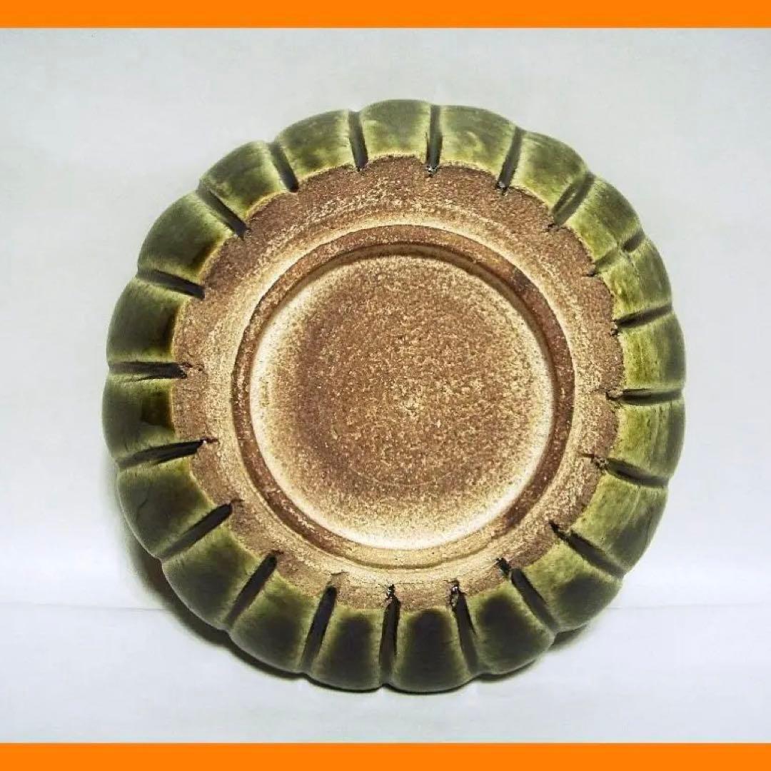 880『織部 菊皿』　/骨董品 古美術 アンティーク 古玩