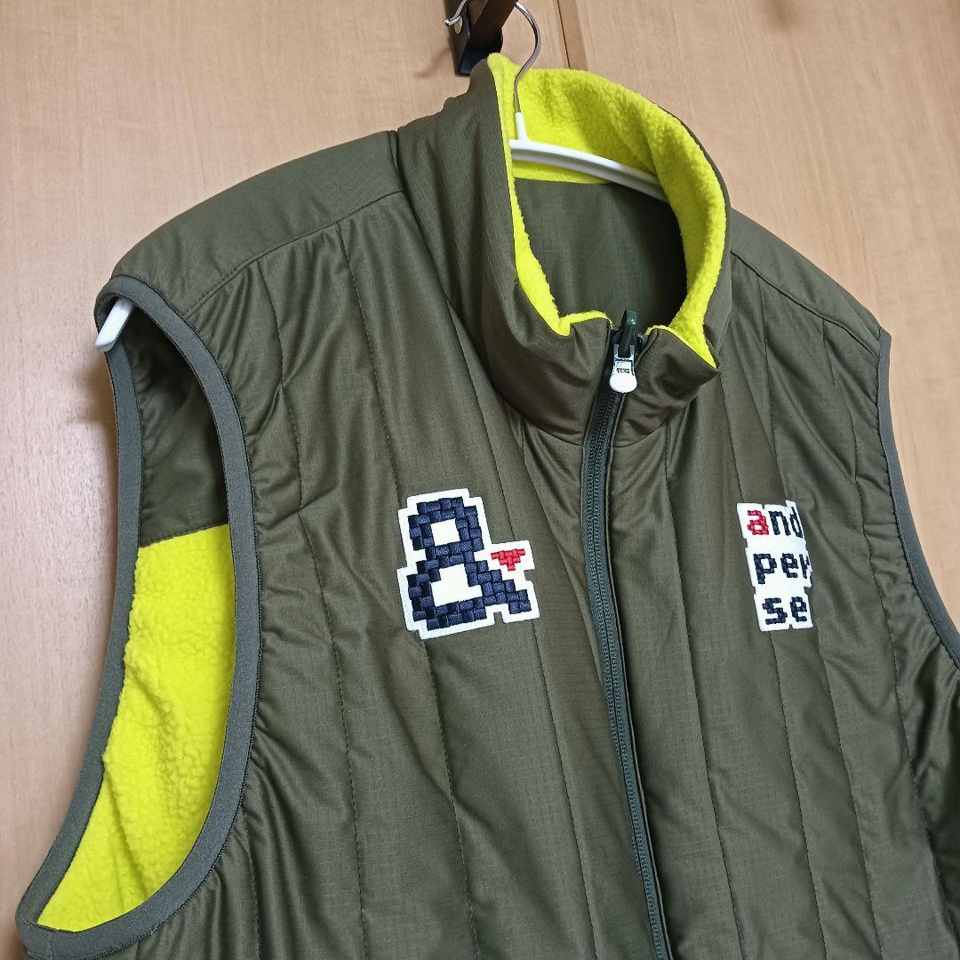 and per se 中綿ベスト リバーシブル フリース LLサイズ アンパスィ