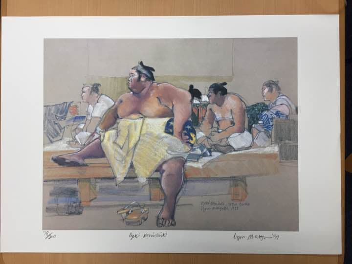 ★D3★ 松岡リン アーカイバルインクジェット 限定300部「大関 小錦」