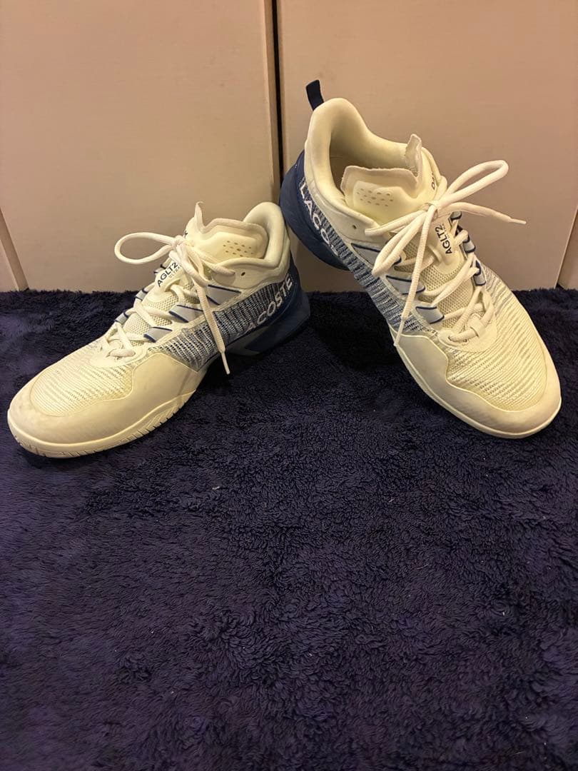 LACOSTE AGLT23 ULTRA テニスシューズ 黄色27 YONEX