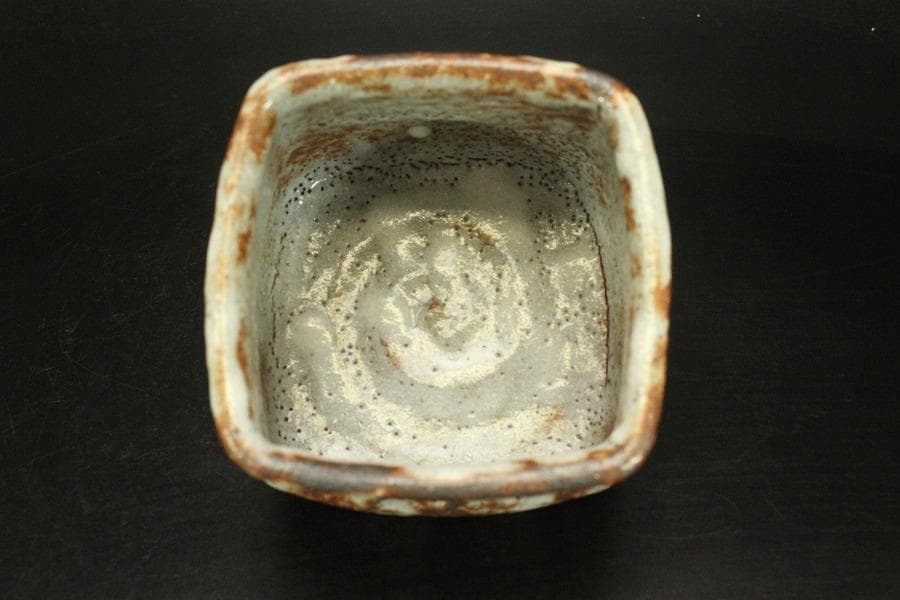 茶道具 鼠志野 火入 作家物 共箱 未使用(ZE485)