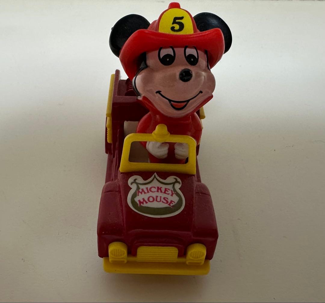 激レア ビンテージ レトロ ミッキーマウス 消防車 トイカー (PD-2)