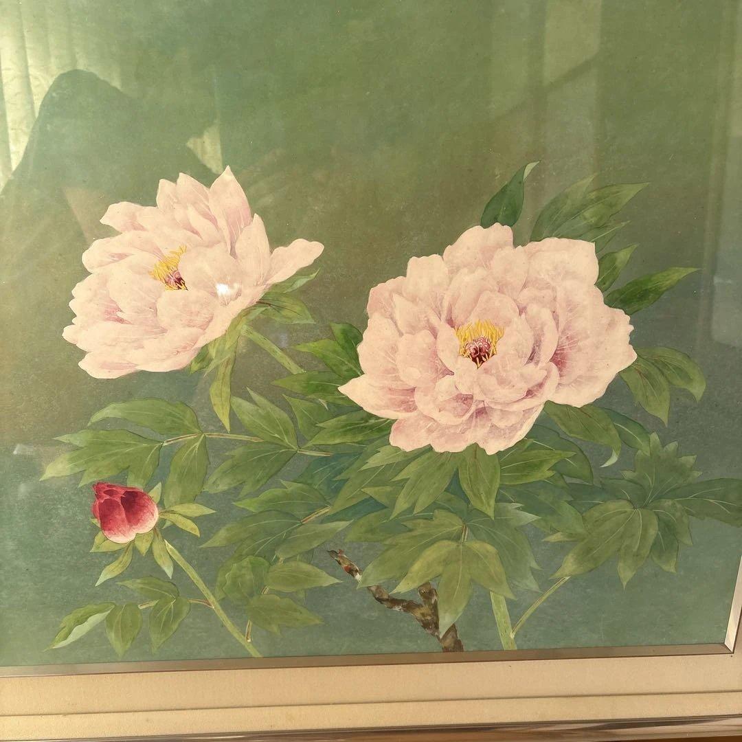 絵画　牡丹　　⚠️素人画
