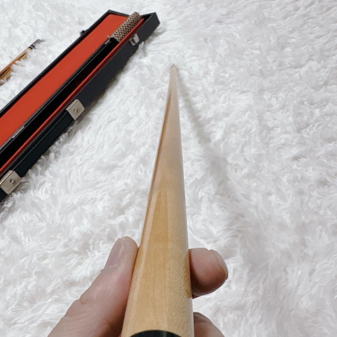 ヴィンテージ品 石垣キュー 2ピース ビリヤードキュー 革巻き/ハードケース付