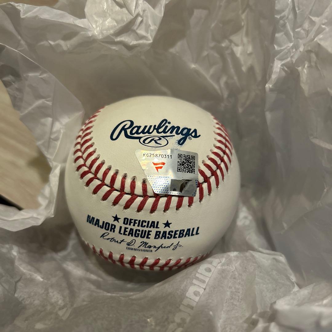 ニックカーツnick z MLB サイン入りボール Fanatics