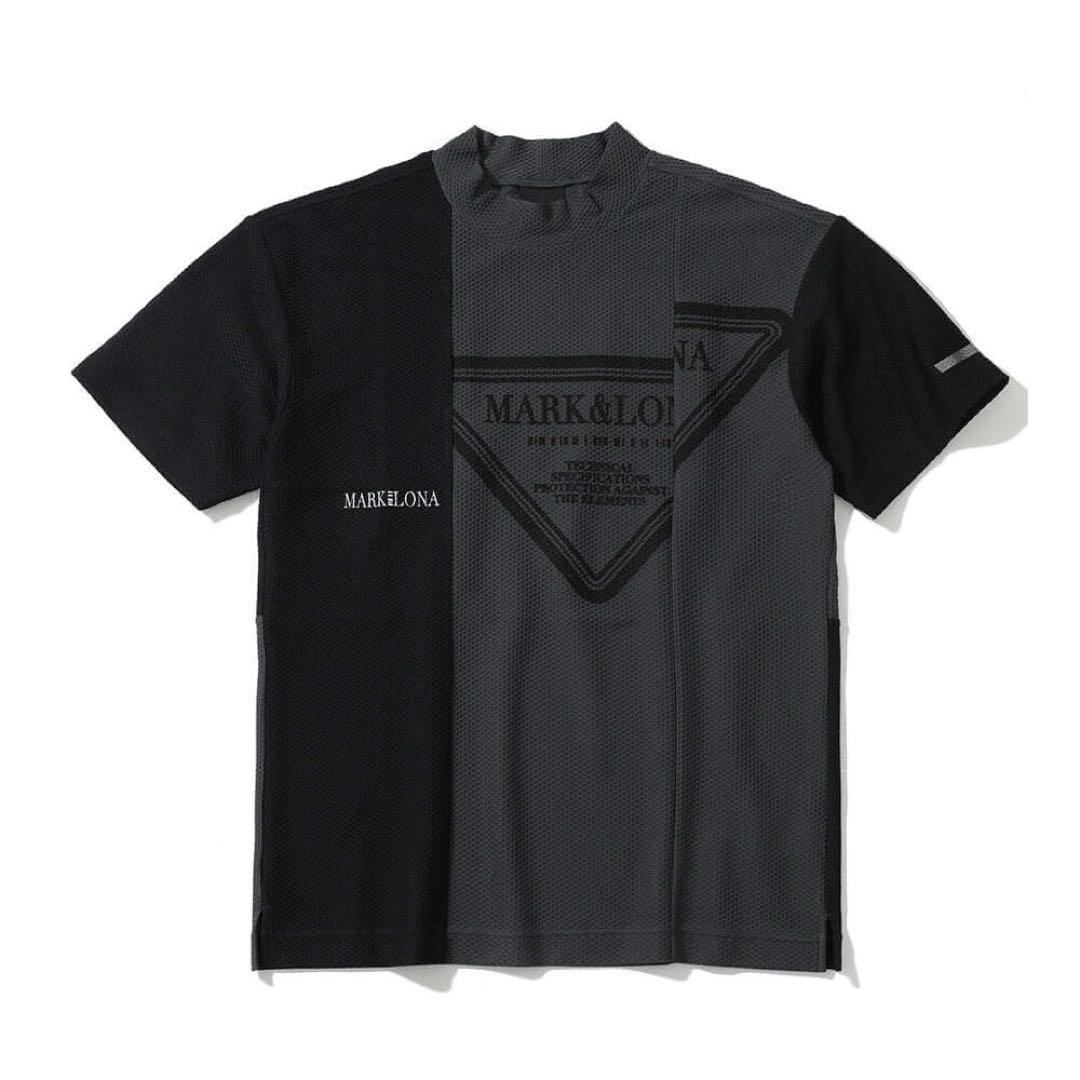 2025 美品 ★ MARK&LONA モックネック シャツ マーク&ロナ 黒