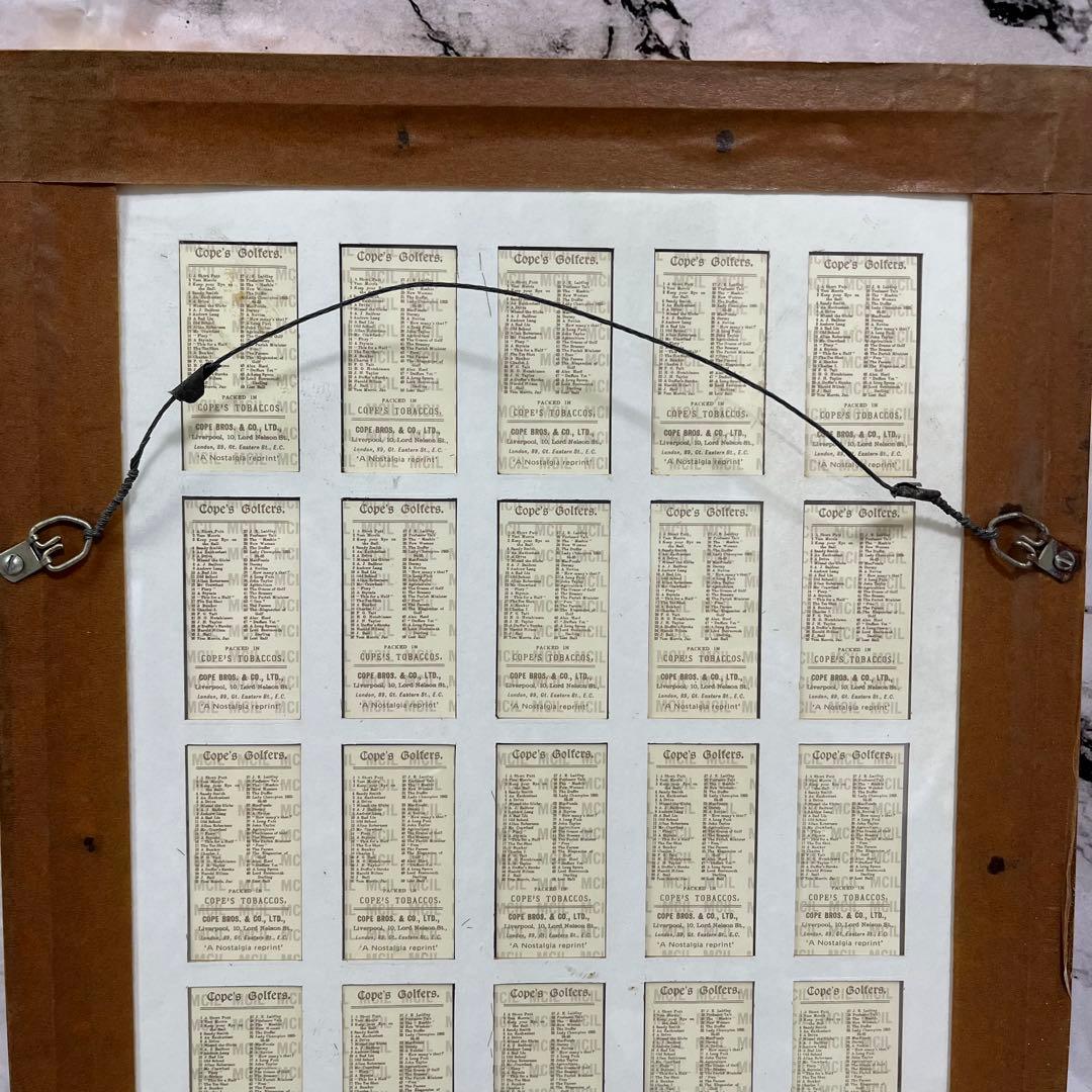 Copes Golfers シガレットカード 額装 18枚セット ゴルフ