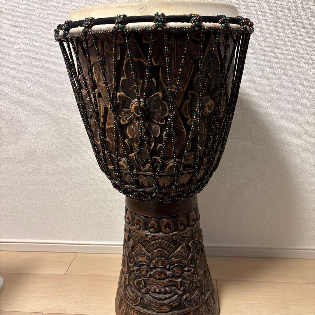 ジャンベ　太鼓　持ち運び可　インテリア