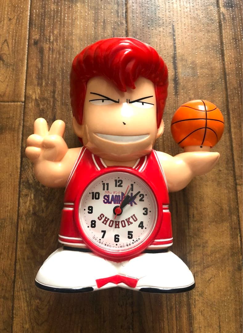 希少 SLAM DUNK 桜木花道 目覚まし時計 完動品 スラムダンク