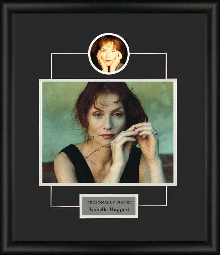 直筆サイン入り写真 イザベル・ユペール 俳優/フレーム別/SA鑑定済