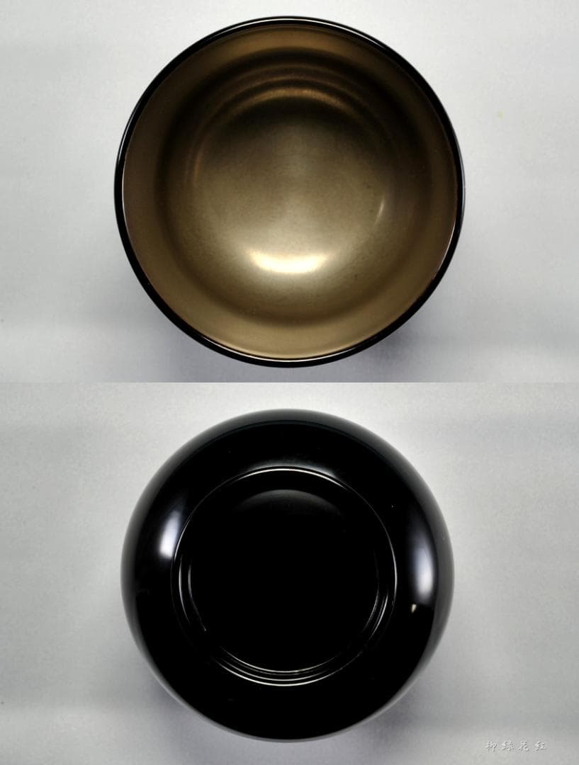 静峰 輪島塗 瓢箪形 瓢蒔絵 内銀溜 箸洗 五 共箱 懐石道具