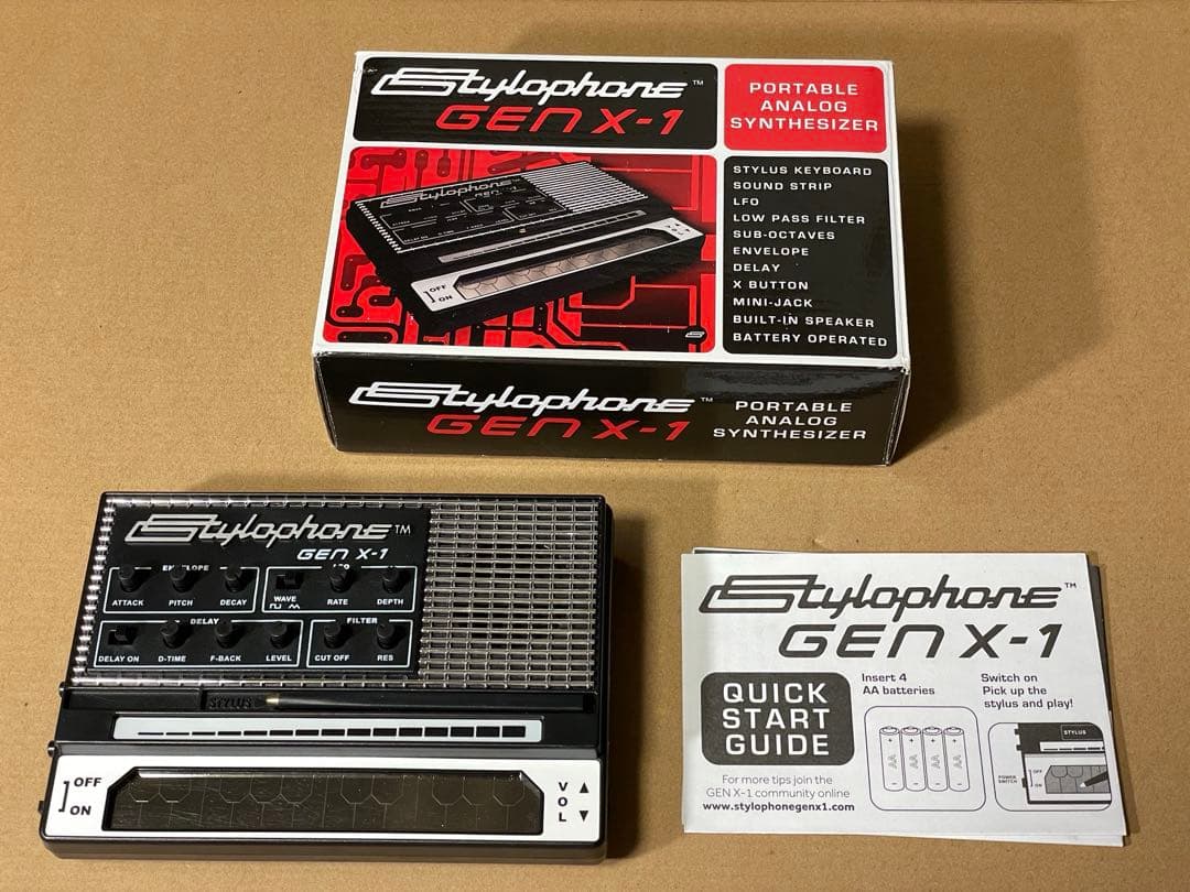 Stylophone Gen X-1、アナログシンセ、ユーロラック、絶版品