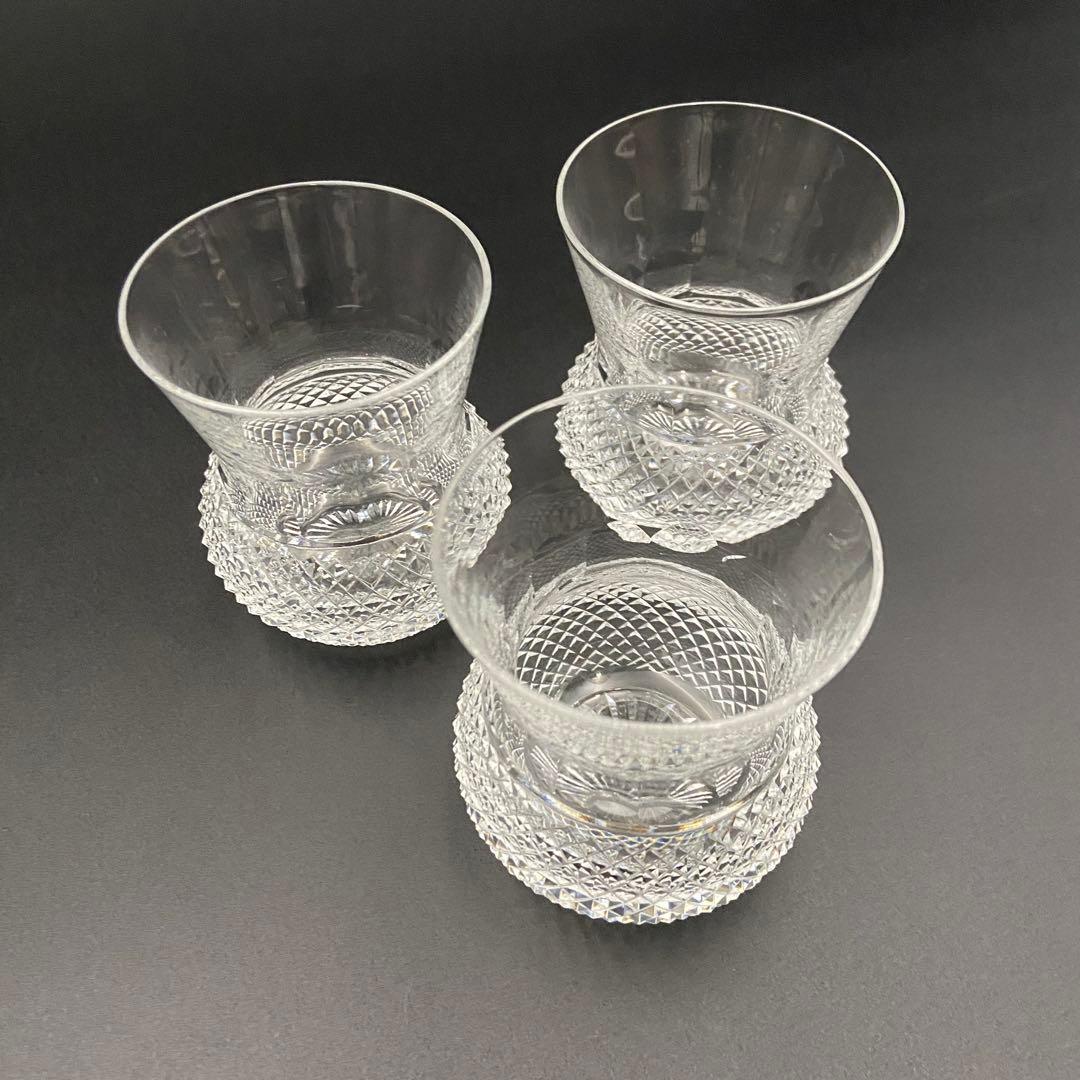 エジンバラ クリスタル アザミグラス 3客 ショットグラス ウィスキー 日本酒