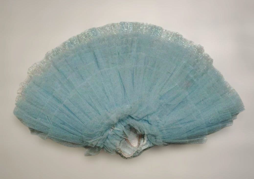 バレエ　水色チュチュ訳あり4着 ボン26cm　冠、袖付き　120〜130