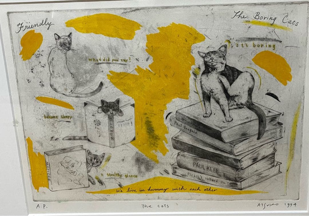 絵画　【壁掛け　Atukoさん】　THE cats