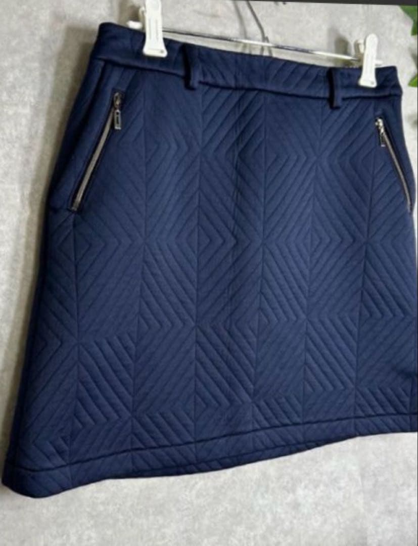 未使用品⭐︎LANVIN SPORT ネイビー キルティング　スカート　紺　M