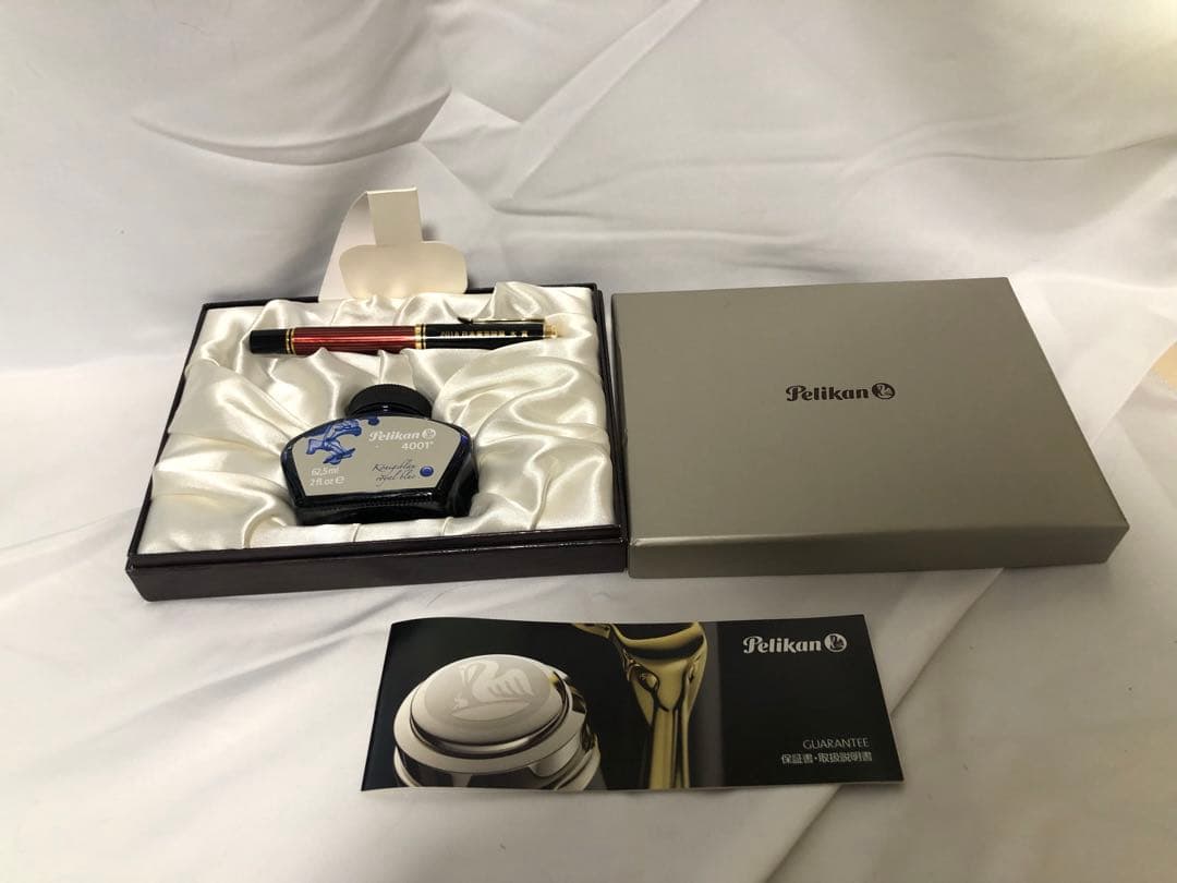 ペリカン　スーべレーン　M600 赤縞　F細字　k14