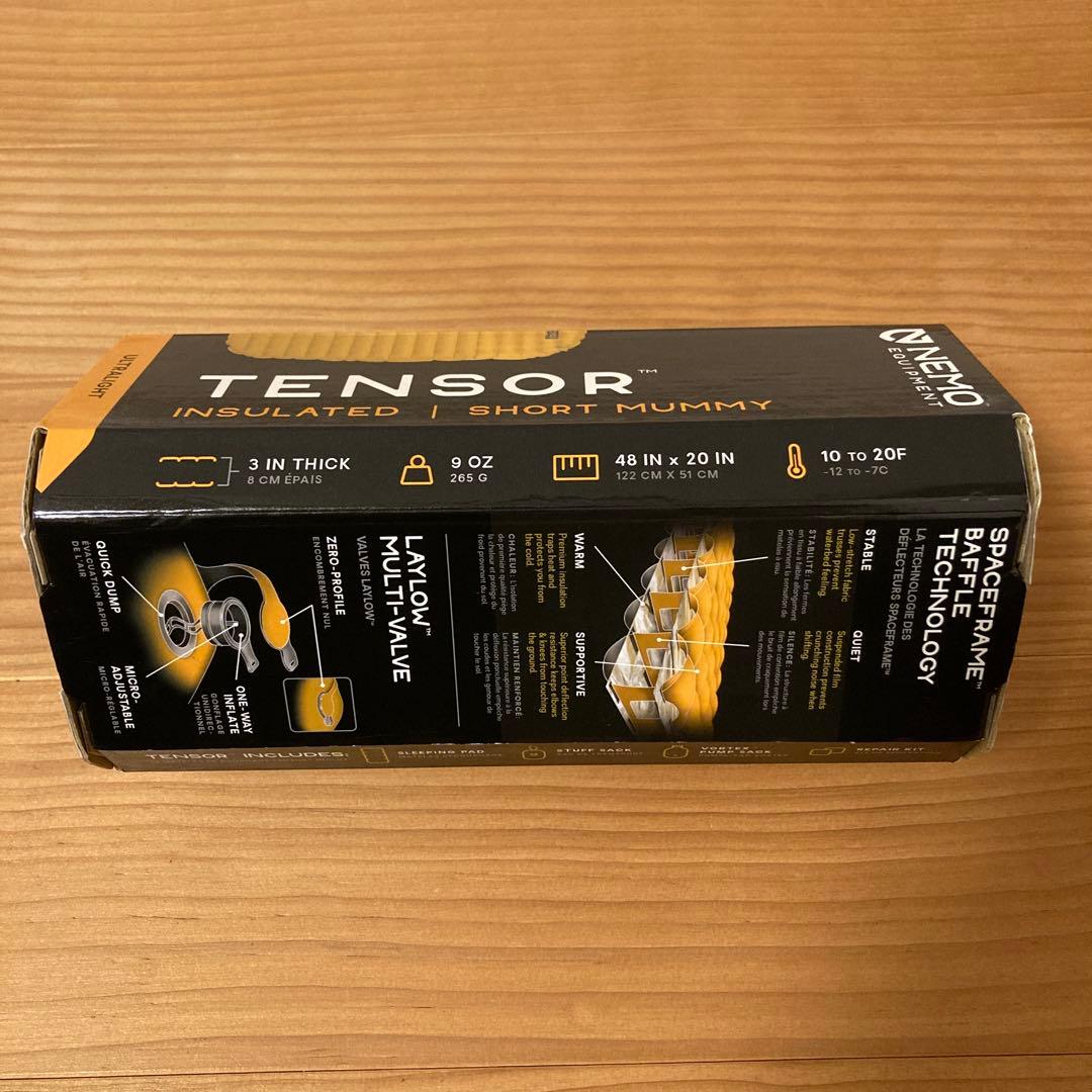 未使用 ニーモ NEMO テンサー インシュレーテット ショート マミー マット