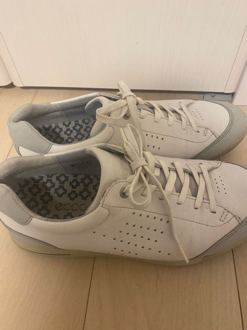 ECCO ホワイト ゴルフシューズ　サイズ43