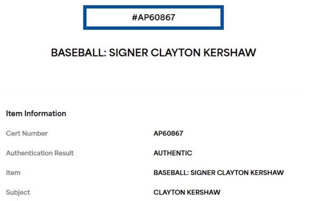 クレイトン・カーショウ 2024年ワールドシリーズ球 直筆サインボール/大谷翔平