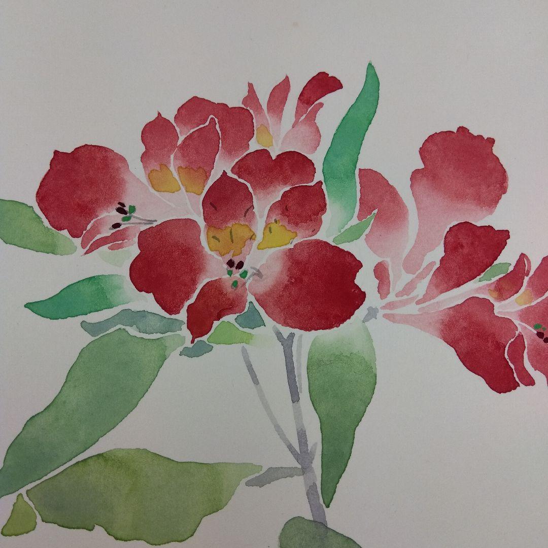 色紙草花絵　塚田清策