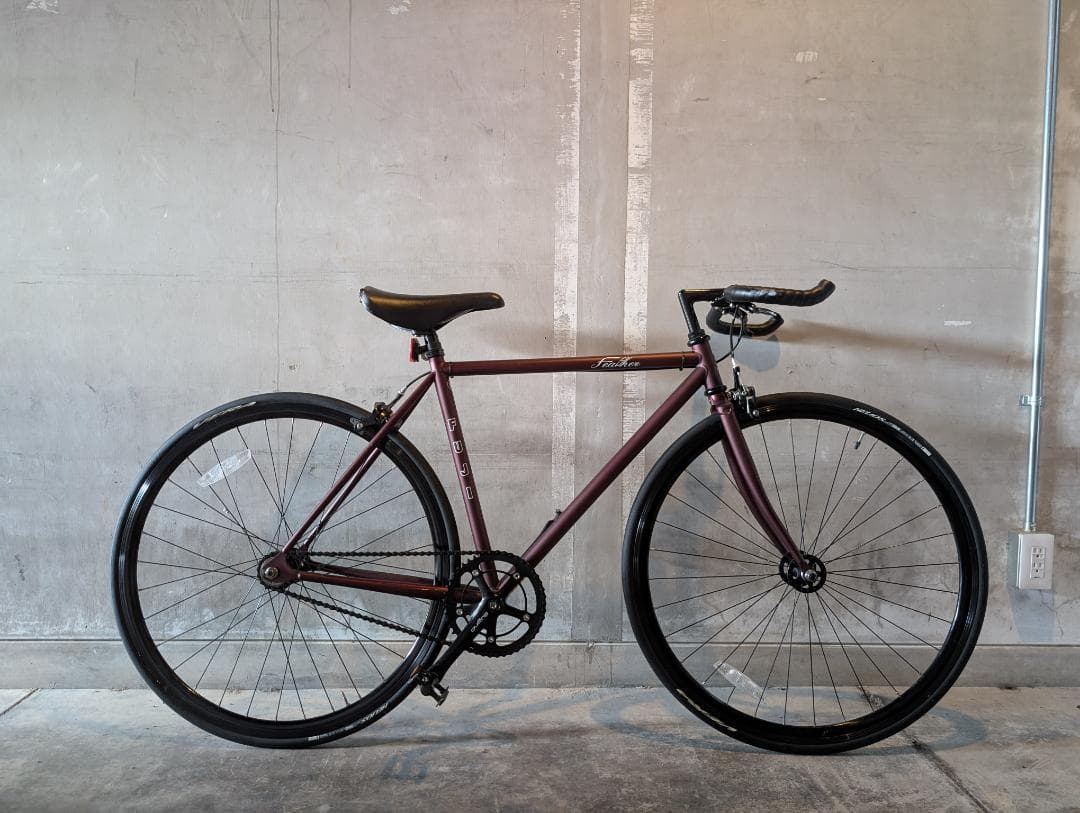 Fuji Feather シングルスピード バイク サイズ52 マットワイン