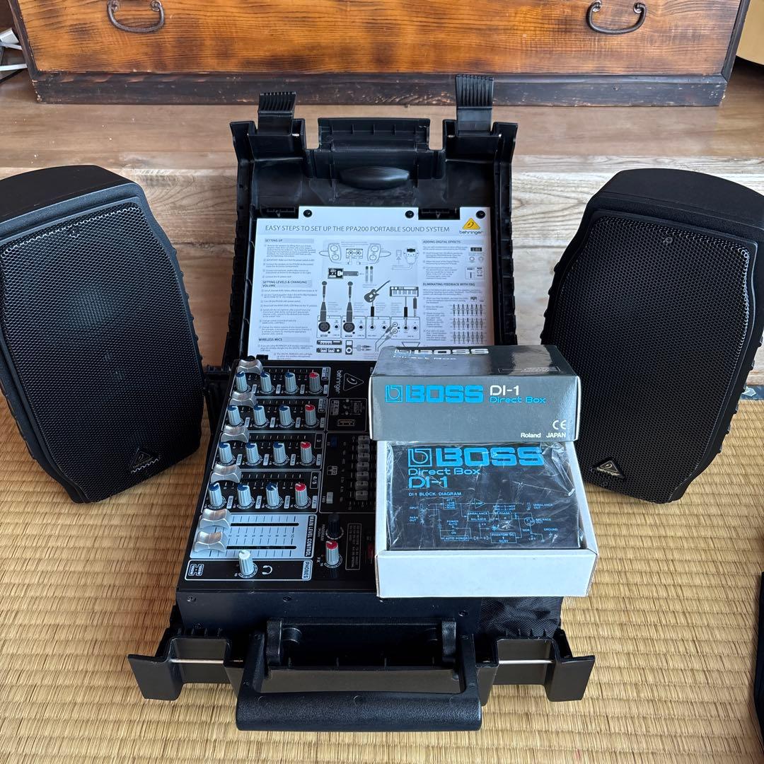 値下げ！ベリンガーPPA200簡易PA&BOSSダイレクトボックス
