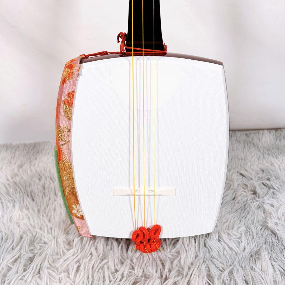 【希少】教育用三味線　SUZUKI スズキ　かえで　細棹　皮破れなし