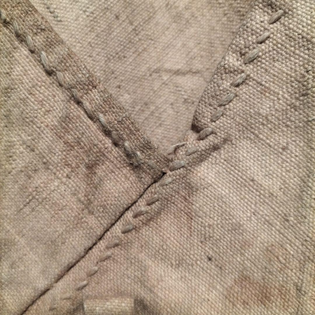 当時物　日本海軍　米袋　佐世保　柿渋染