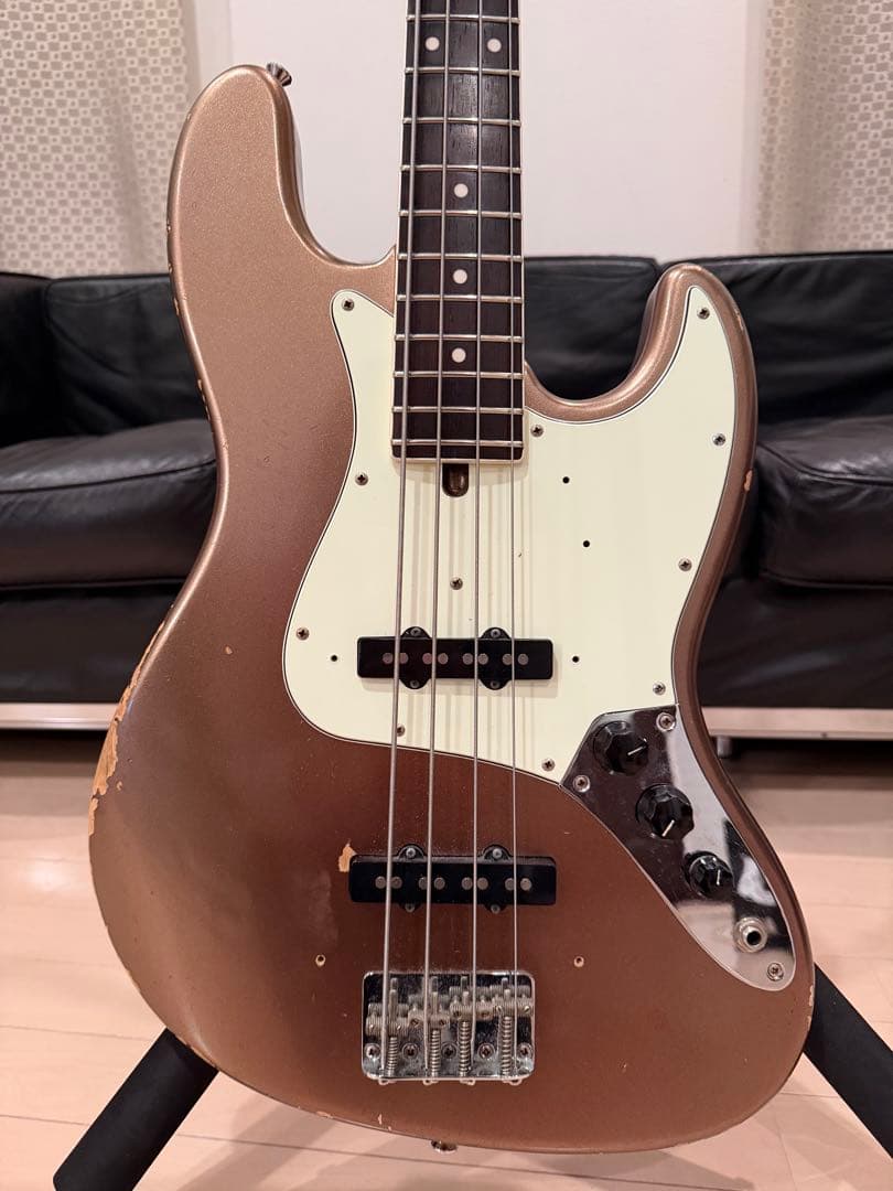 ベース Moon JB Type Relic Burgundy Mist