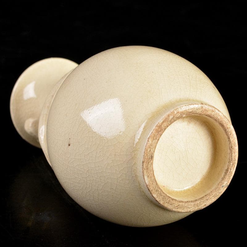 薩摩焼　白薩摩　龍貼り付け　振出　合わせ箱　V　R7395